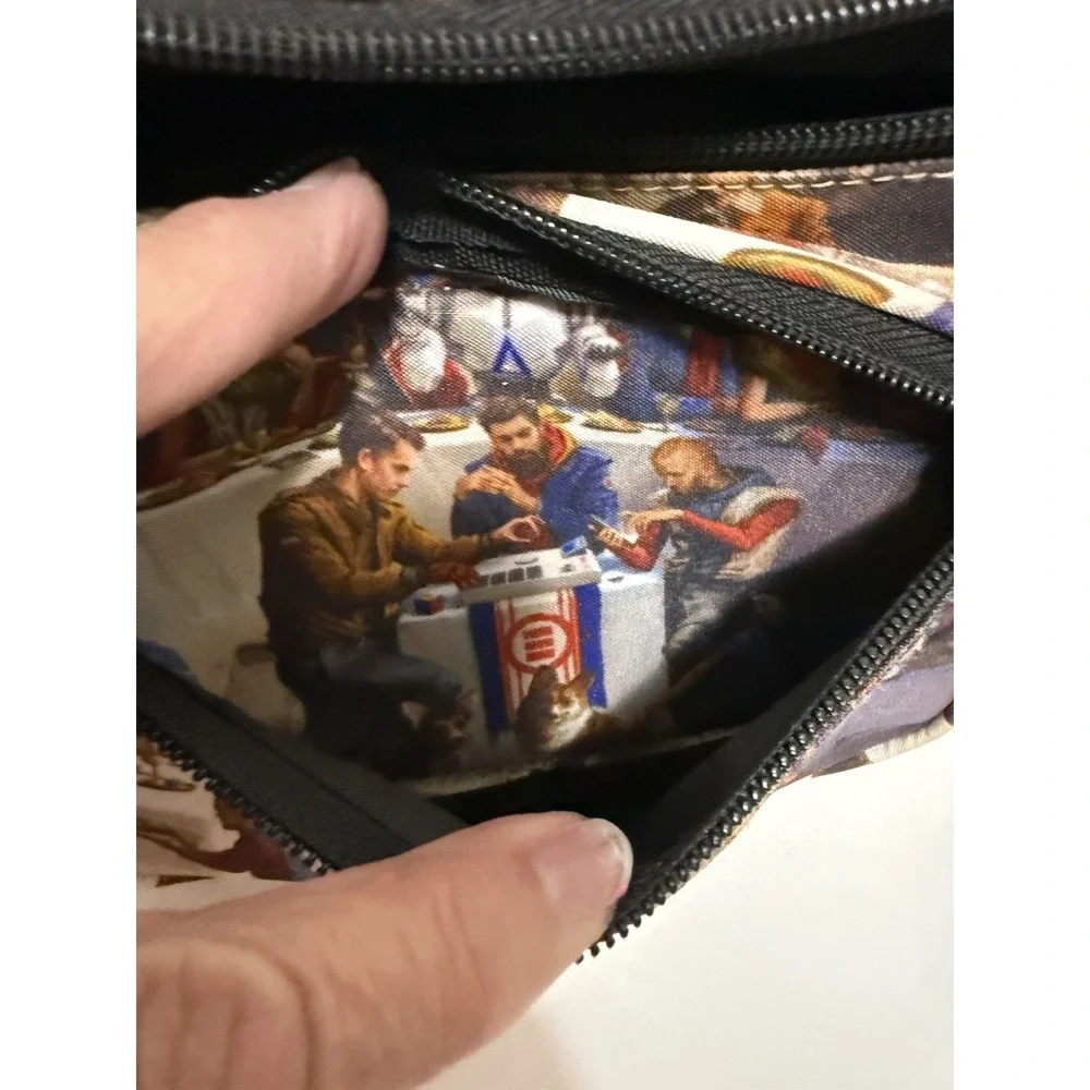 Logic Everybody Album Print Zip Canvas Adjustable Fanny‎ Pack Pouch
